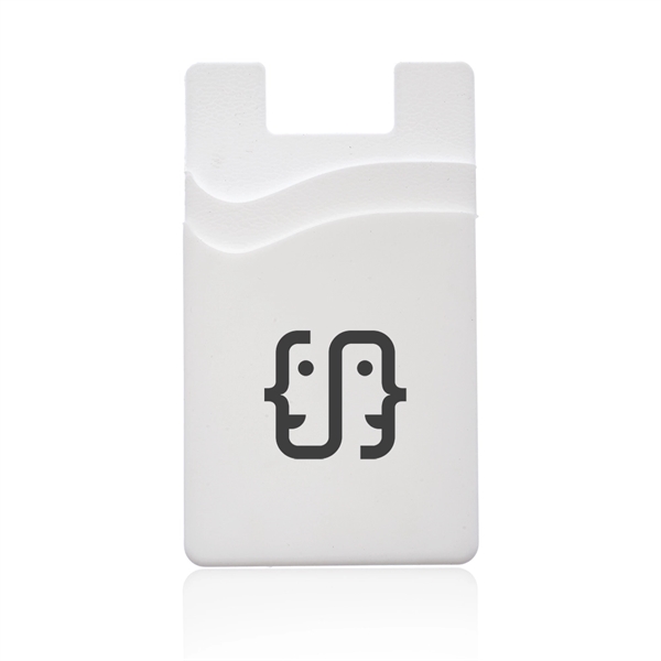 Montego Dual Pocket Silicone Phone Wallet - Montego Dual Pocket Silicone Phone Wallet - Image 6 of 7