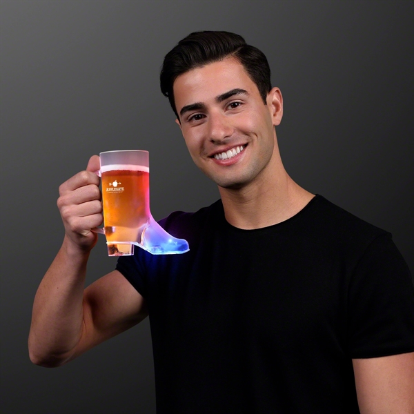 Beer Boot Mug Light Up Drinking Glass - Beer Boot Mug Light Up Drinking Glass - Image 1 of 2