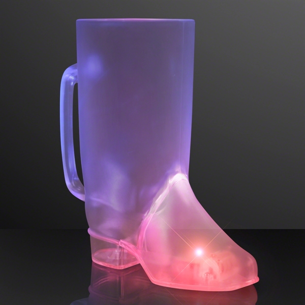 Beer Boot Mug Light Up Drinking Glass - Beer Boot Mug Light Up Drinking Glass - Image 2 of 2
