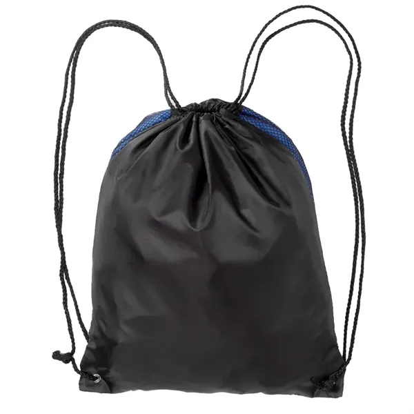 Zipper Pocket Drawstring Backpacks - Zipper Pocket Drawstring Backpacks - Image 3 of 12