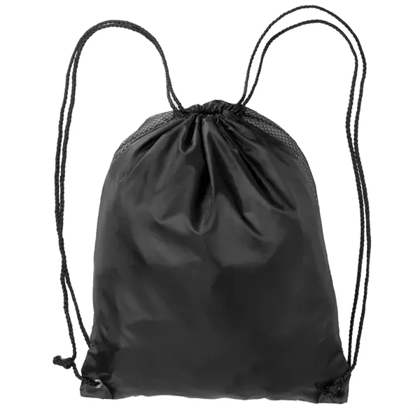 Zipper Pocket Drawstring Backpacks - Zipper Pocket Drawstring Backpacks - Image 6 of 12