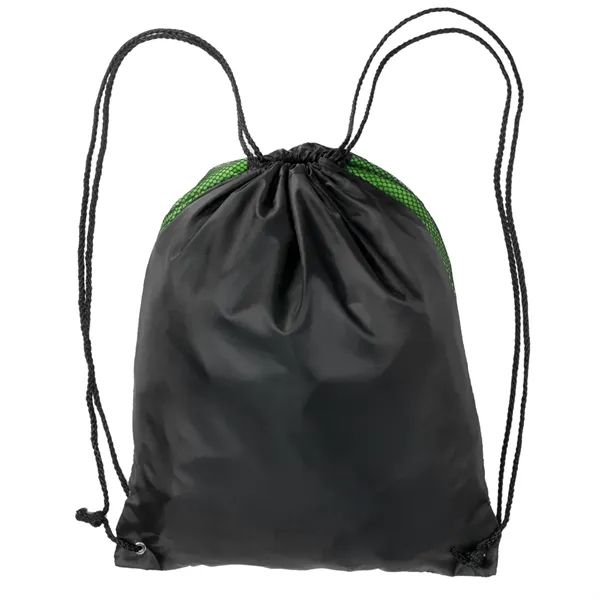 Zipper Pocket Drawstring Backpacks - Zipper Pocket Drawstring Backpacks - Image 9 of 12