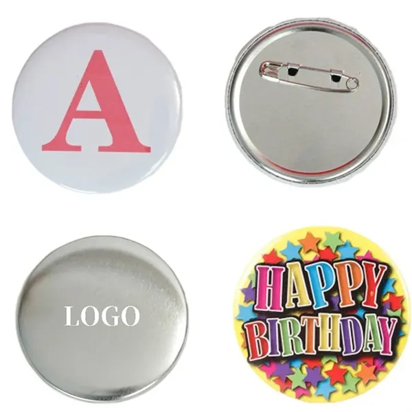 58mm Paper Clip Shaped Pinback Button Badge - 58mm Paper Clip Shaped Pinback Button Badge - Image 0 of 3