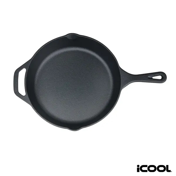 Custom iCOOL® Anchorage 10' Cast Iron Skillet / Frying Pan