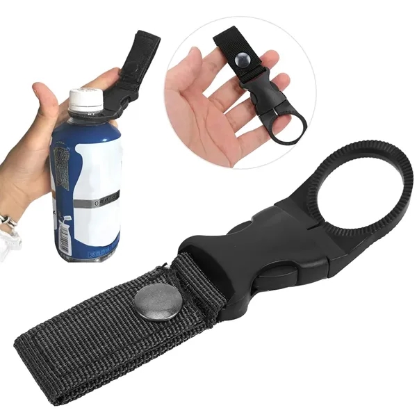 Tactical Bottle Holder Clip with Webbing Strap - Tactical Bottle Holder Clip with Webbing Strap - Image 6 of 7