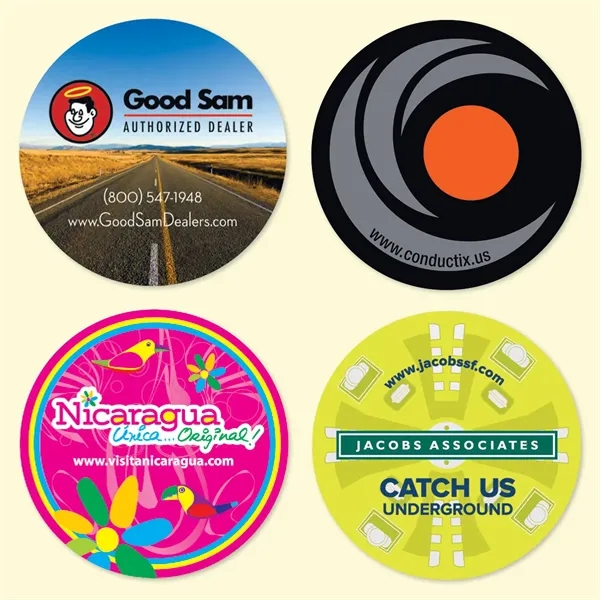 Vynex® Heavy Duty 3.6" Round x 1/16" Drink Coaster
