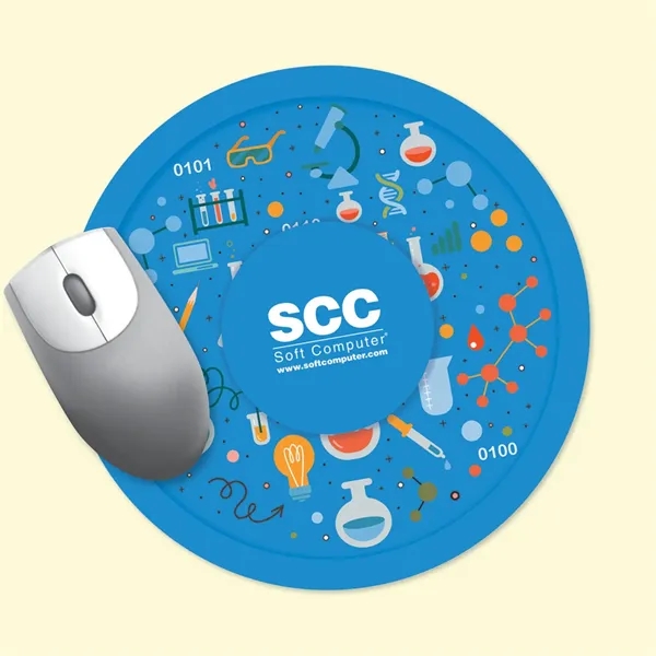 Vynex® DuraTec® 8" Round x 1/16" Hard Surface Mouse Pad