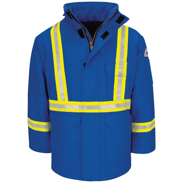 Bulwark Men's Nomex IIIA Deluxe Parka with Reflective Trim - Bulwark Men's Nomex IIIA Deluxe Parka with Reflective Trim - Image 0 of 1