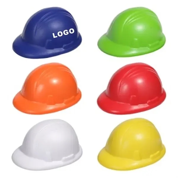 PU Hard Hat Shape Stress Reliever - PU Hard Hat Shape Stress Reliever - Image 0 of 1