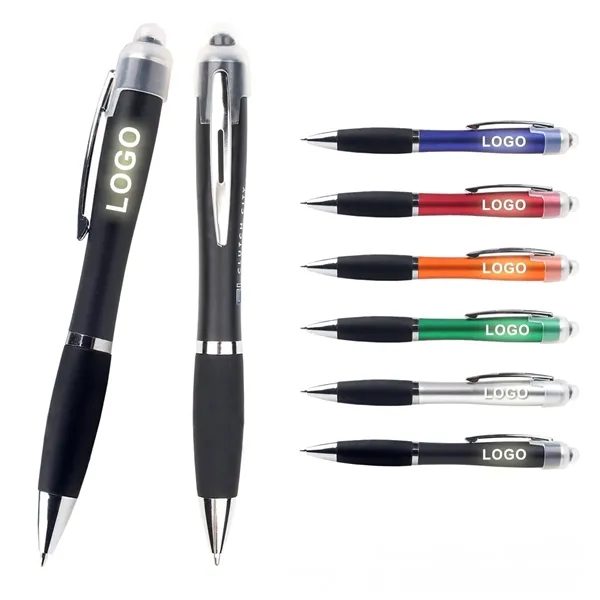 Multi-Function LED Light Touch Screen Ballpoint Pen - Multi-Function LED Light Touch Screen Ballpoint Pen - Image 0 of 6