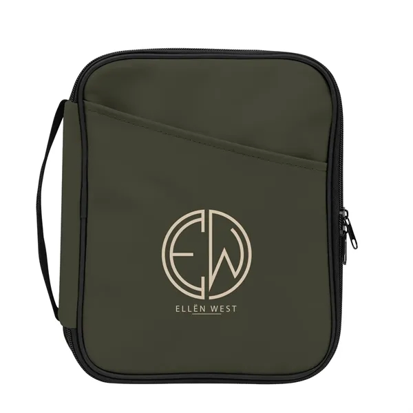 Hudson rPET Leatherette Tech Organizer - Hudson rPET Leatherette Tech Organizer - Image 12 of 13