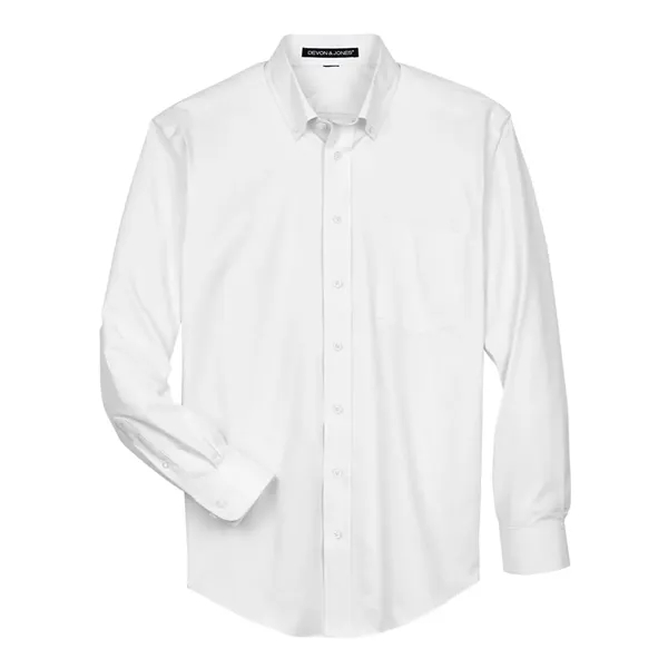 Devon & Jones Men's Crown Collection® Oxford Woven Dress ... - Devon & Jones Men's Crown Collection® Oxford Woven Dress ... - Image 5 of 6