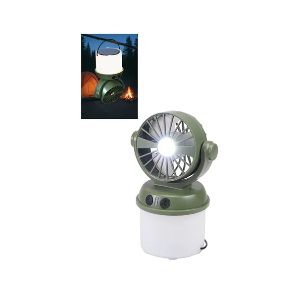 Rechargeable 3W COB Lantern with Fan
