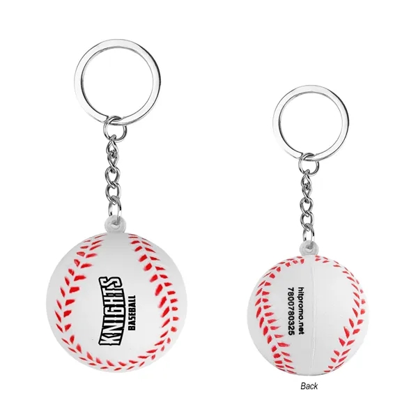 Custom Baseball Stress Reliever Keychain