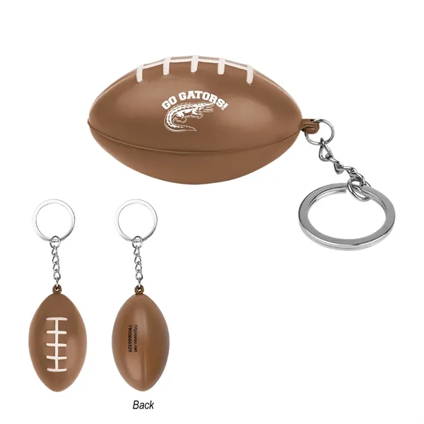 Custom Football Stress Reliever Keychain