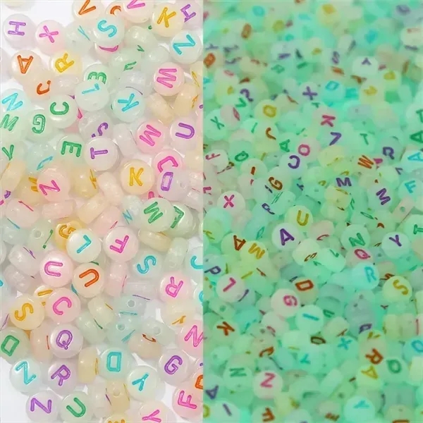 Glow in The Dark Acrylic Letter Beads - Glow in The Dark Acrylic Letter Beads - Image 4 of 5