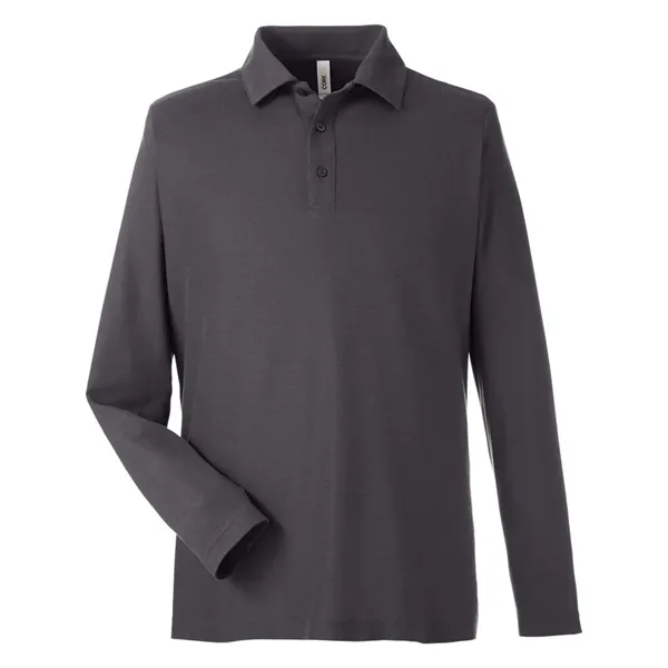 CORE365 Men's Fusion ChromaSoft™ Long Sleeve Pique Polo - CORE365 Men's Fusion ChromaSoft™ Long Sleeve Pique Polo - Image 3 of 6