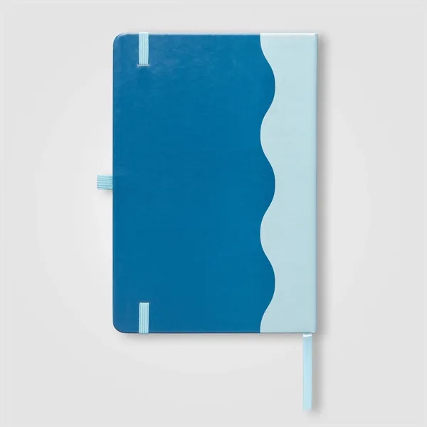Grete Recycled PU Wave Pattern Journal Pen Set - A5