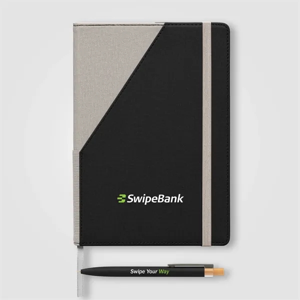 Xanadu Recycled Plastic Pen & A5 Notebook Set -ColorJet