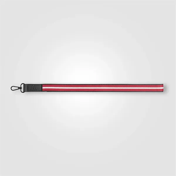 Newport rPET Chevron Phone Lanyard 17.19x1in -Deboss