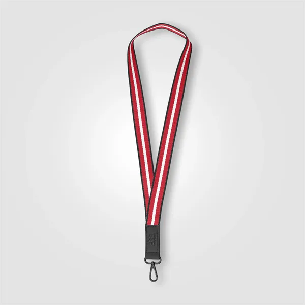 Newport rPET Chevron Phone Lanyard 17.19x1in -Deboss