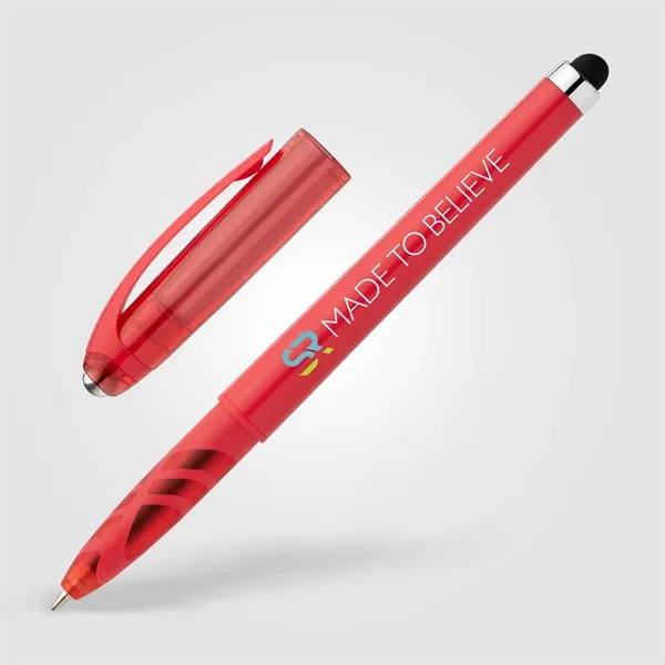 Prism Recycled Plastic Fidget Ball Stylus Gel Pen