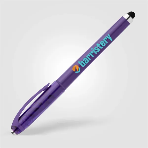Prism Recycled Plastic Fidget Ball Stylus Gel Pen