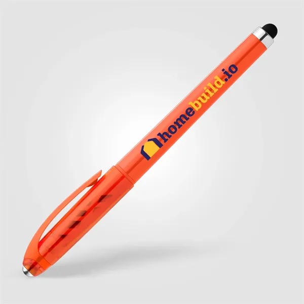 Prism Recycled Plastic Fidget Ball Stylus Gel Pen