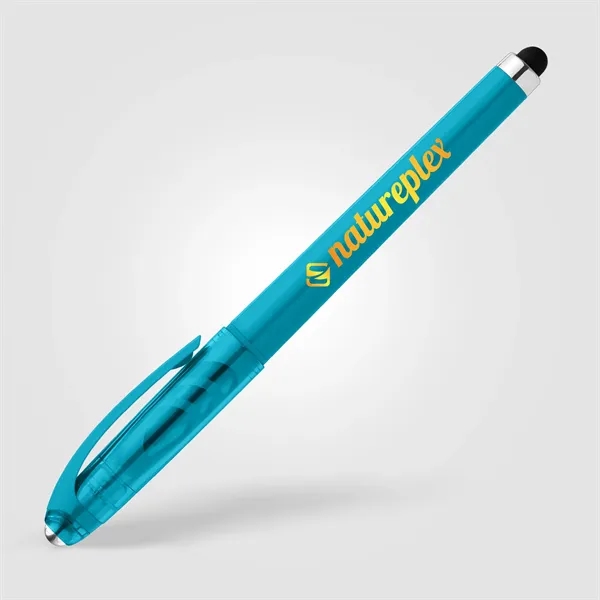 Prism Recycled Plastic Fidget Ball Stylus Gel Pen