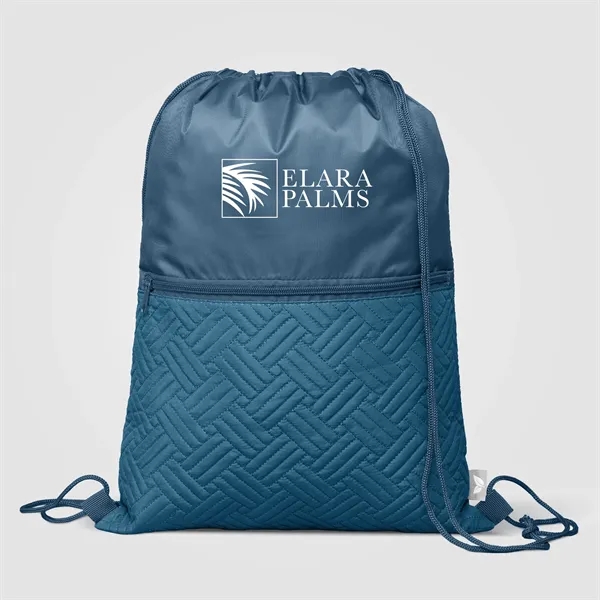 Sora Recycled Quilted Drawstring Bag - 6L