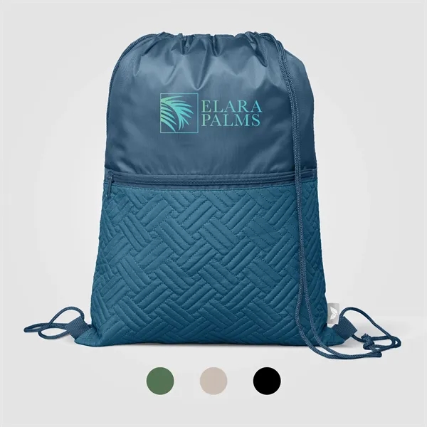 Sora Recycled Quilted Drawstring Bag - 6L