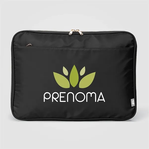 Auric Recycled 75D Polyester Gold Zipper Laptop Case