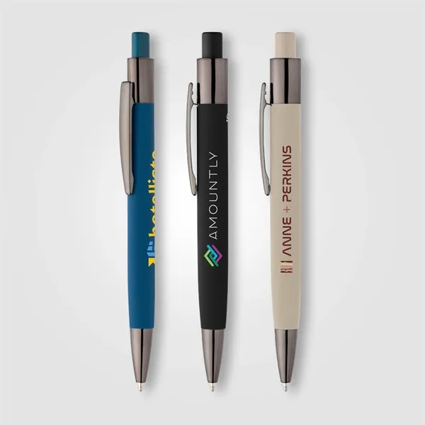 Malmo Recycled Aluminum Soft Touch Barrel Pen
