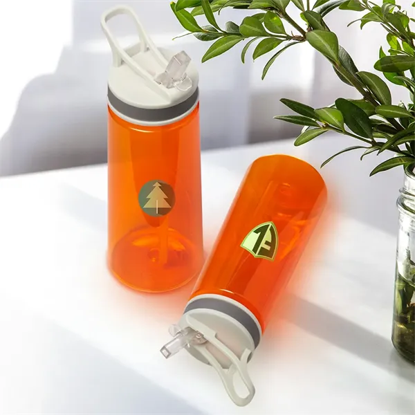 22 oz. Sports Water Bottle With Straw - 22 oz. Sports Water Bottle With Straw - Image 14 of 16