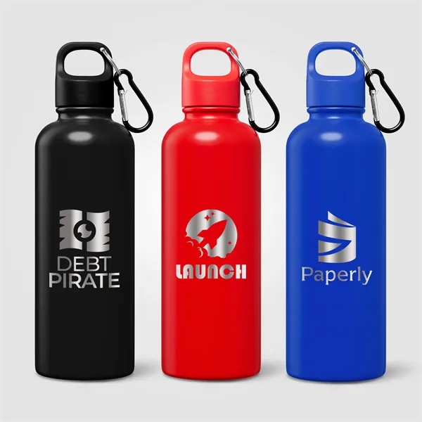 Plus Recycled Stainless Steel Water Bottle - 25 oz. - Laser - Plus Recycled Stainless Steel Water Bottle - 25 oz. - Laser - Image 0 of 6