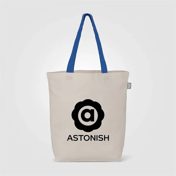 Custom Tonga Recycled 5oz Cotton Colored Handle Tote Bag - 11L