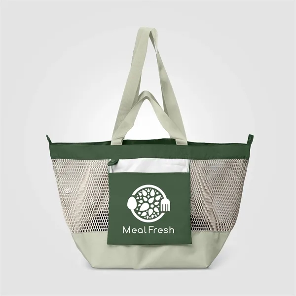 Custom Neri Recycled Mesh Foldable Tote Bag - 45L -