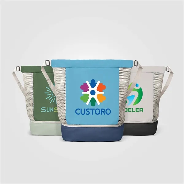 Neri Recycled Mesh Drawstring Bag - 34L -
