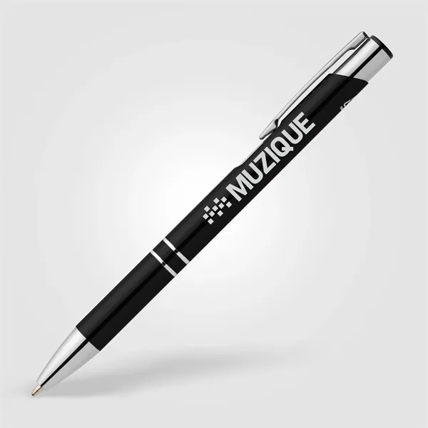 Custom Tres-Chic Recycled Aluminum Metallic Chrome Trim Pen