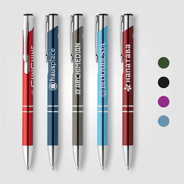 Tres-Chic Recycled Aluminum Metallic Chrome Trim Pen