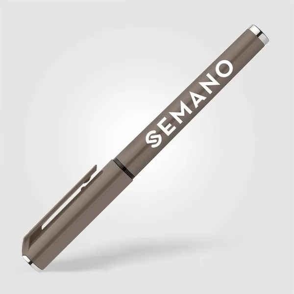 Custom Islander Recycled Plastic Monochrome Gel Grip Pen