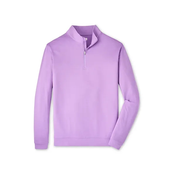 Peter Millar Men's Perth Performance Melange Quarter-Zip - Peter Millar Men's Perth Performance Melange Quarter-Zip - Image 4 of 5