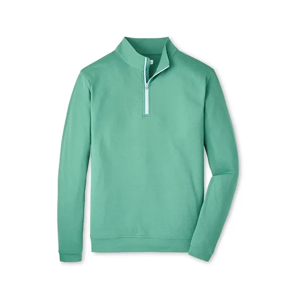 Peter Millar Men's Perth Performance Melange Quarter-Zip - Peter Millar Men's Perth Performance Melange Quarter-Zip - Image 5 of 5