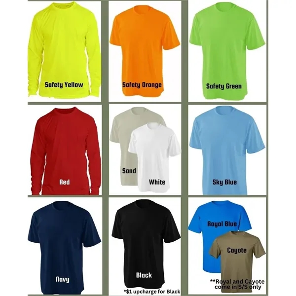 100% Poly Moisture Wicking Short Sleeve Tee - 100% Poly Moisture Wicking Short Sleeve Tee - Image 0 of 10