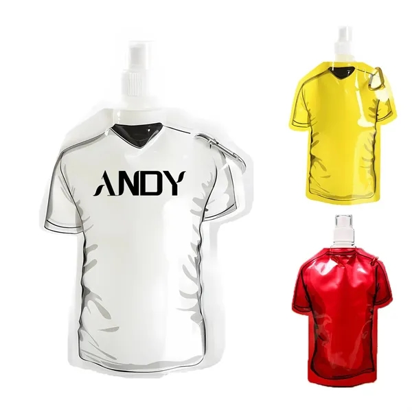 T-Shirt Shaped Foldable Water Bottle - T-Shirt Shaped Foldable Water Bottle - Image 0 of 4