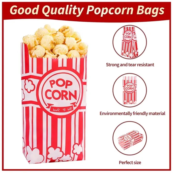 Custom Paper Popcorn Bag - Custom Paper Popcorn Bag - Image 2 of 4