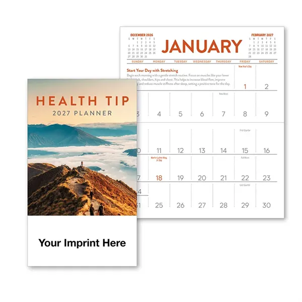 2027 Monthly Health Tip Pocket Planner Calendar - 2027 Monthly Health Tip Pocket Planner Calendar - Image 0 of 2