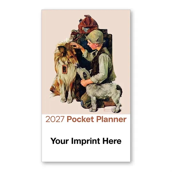2027 Norman Rockwell Pocket Planner Calendar - 2027 Norman Rockwell Pocket Planner Calendar - Image 1 of 2