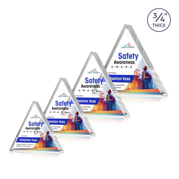 Adler Triangle VividPrint™ Award - Clear
