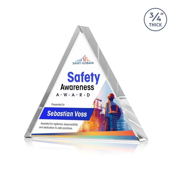 Adler Triangle VividPrint™ Award - Clear